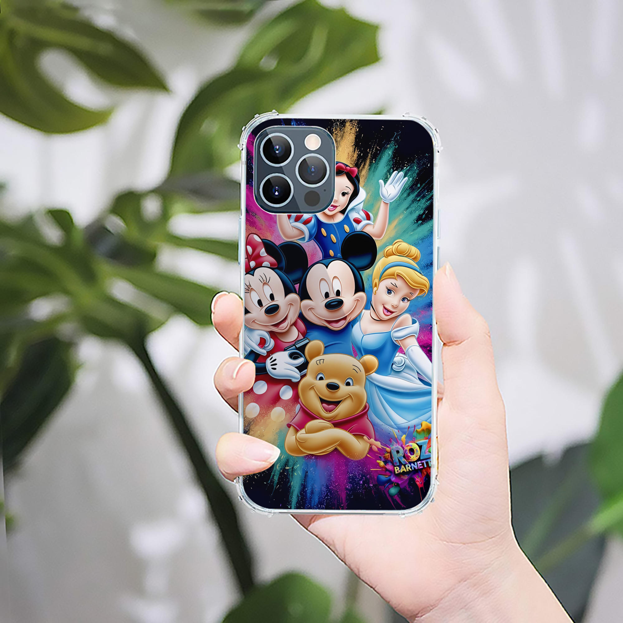 （画像用） ミッキーマウス Mickey Mouse 【iPhone 12シリーズ対応】透明スマホケース（クリアソフトケース）